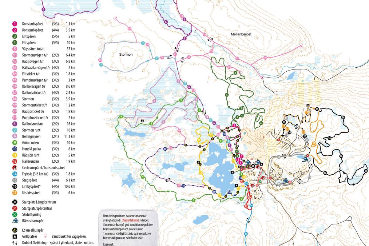 Kartor och Områden - Upptäck Orsa Grönklitts Boende, Cykelleder och ...