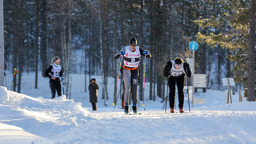Deltagare i skidtävlingen Craft Ski Marathon i Orsa Grönklitt.